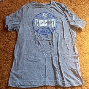 Grey Kansas City Royals MLB T-Shirt Mens Large 1969 Baseball